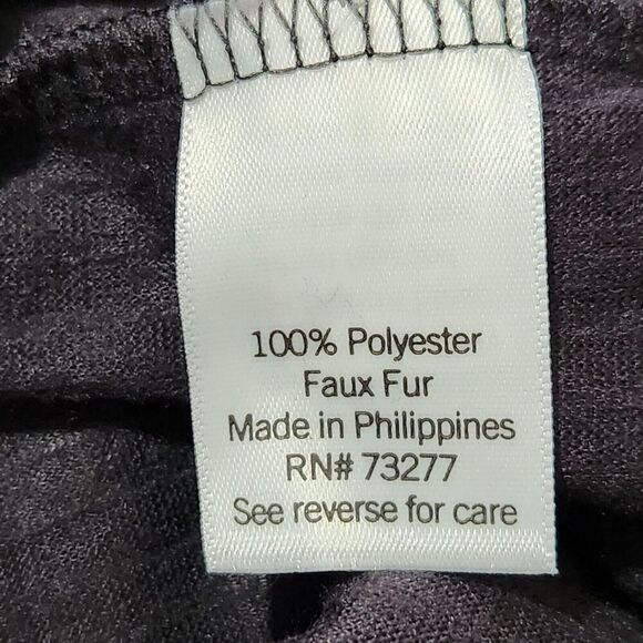 Croft Barrow Intimates Blouse Sweater Women Size Large Black Super Soft - Picture 9 of 10